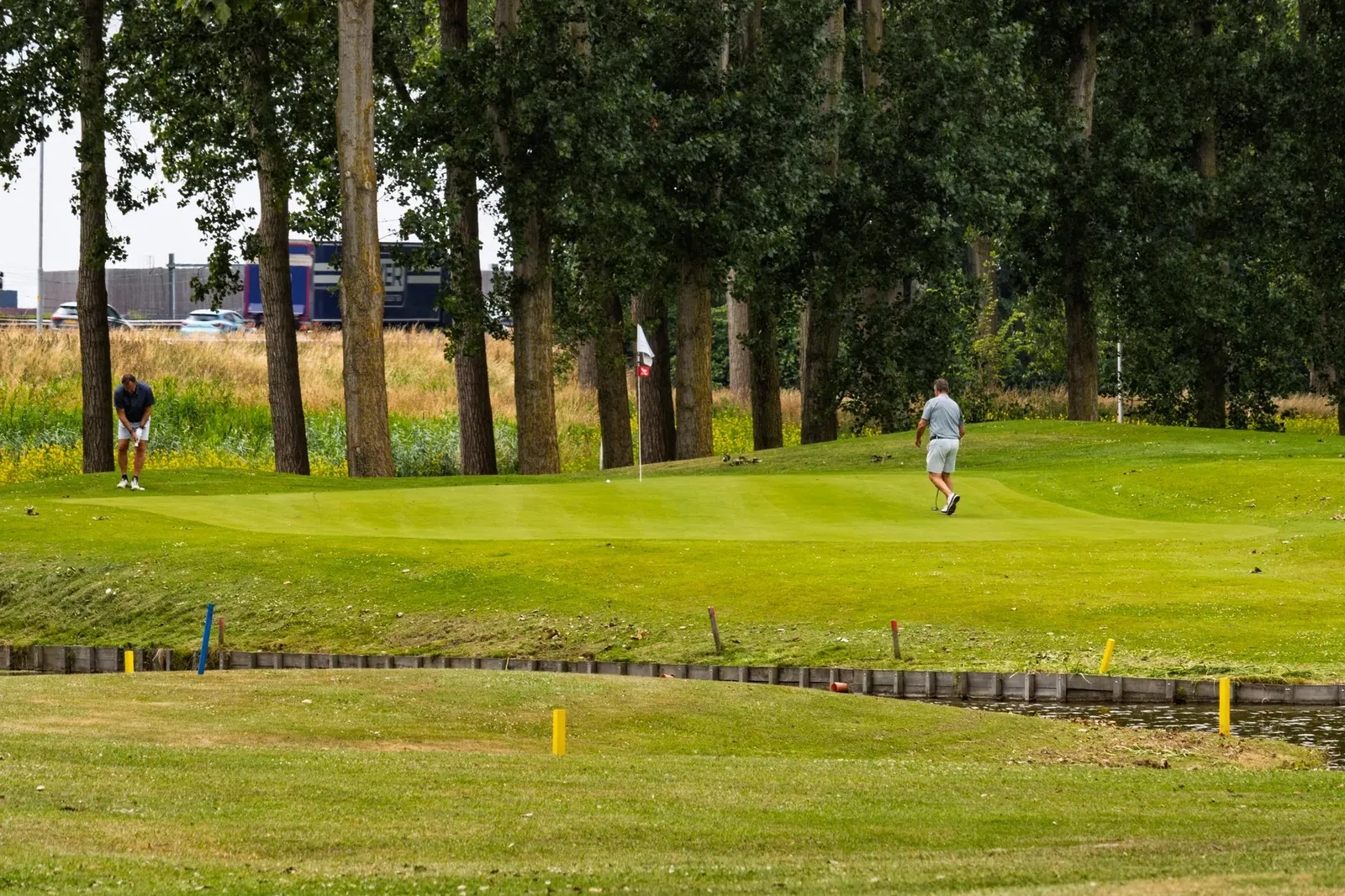 Golfers op Golfpark Westerpark