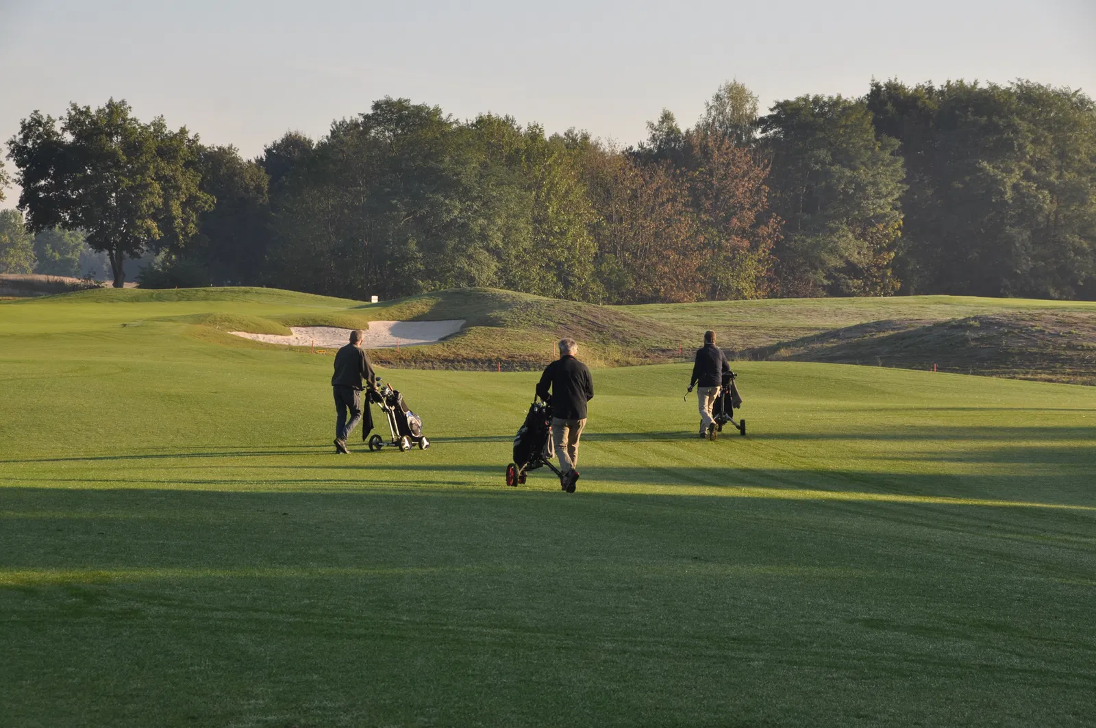 Golfers op nieuwe holes De Loonsche Duynen