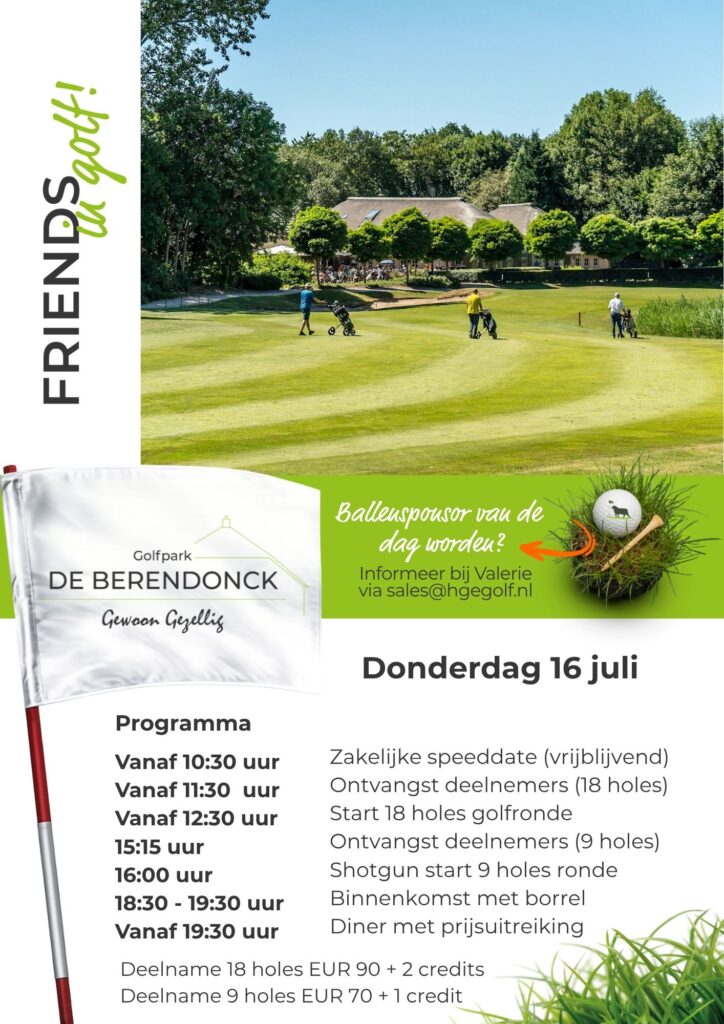 Golfpark De Berendonck | Friends in Golf 16 juli 2026