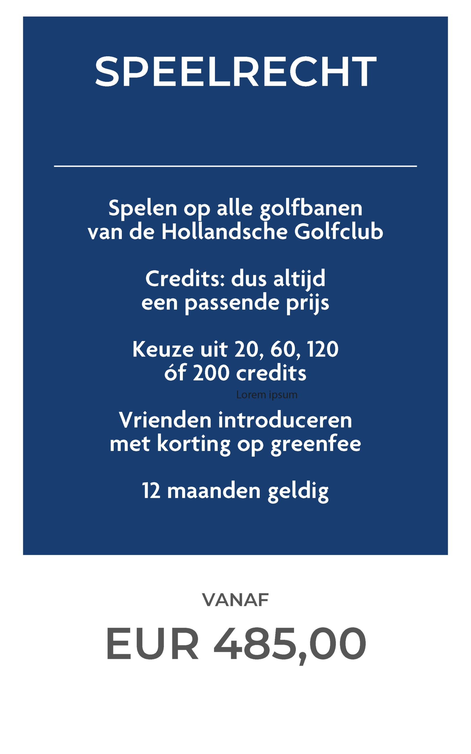 HGC Speelrechten