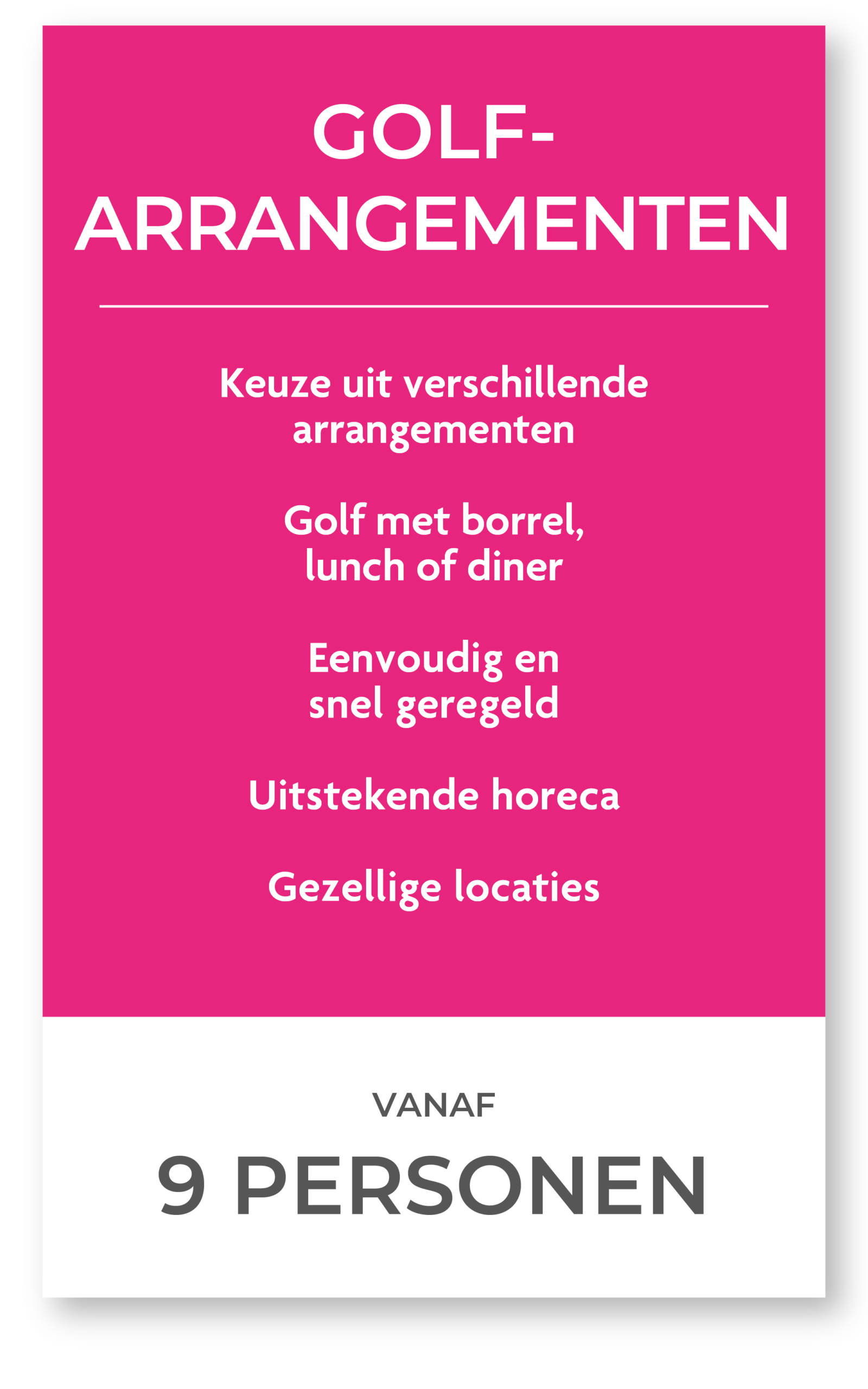 Golfarrangementen bij de Hollandsche Golfclub