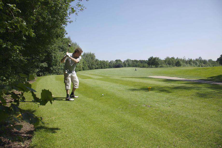 Golfpark Berendonck, golfer met swing