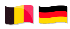 Vlag Belgie Duitsland