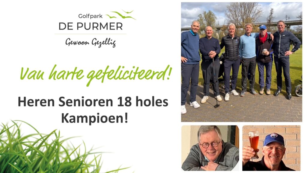 Golfpark De Purmer | Heren kampioen NGF competitie 2026