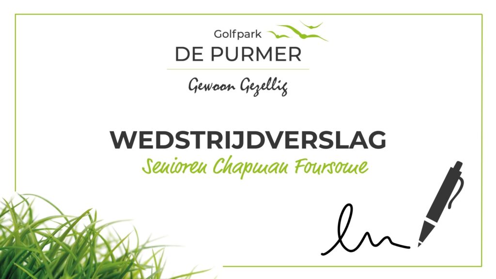 Golfpark De Purmer | Verslag Senioren 1 juni 2026